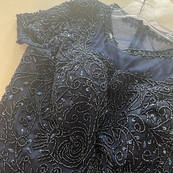 Lan Ting Bride Navy Blue Dress - Picture 5 of 8